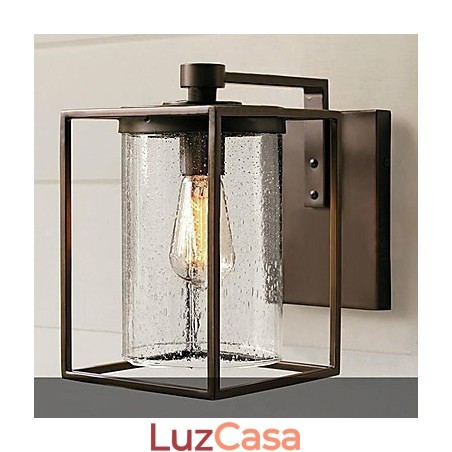 Luminárias de parede externas modernas contemporâneas de metal Luminárias de parede externas modernas contemporâneas de metal
