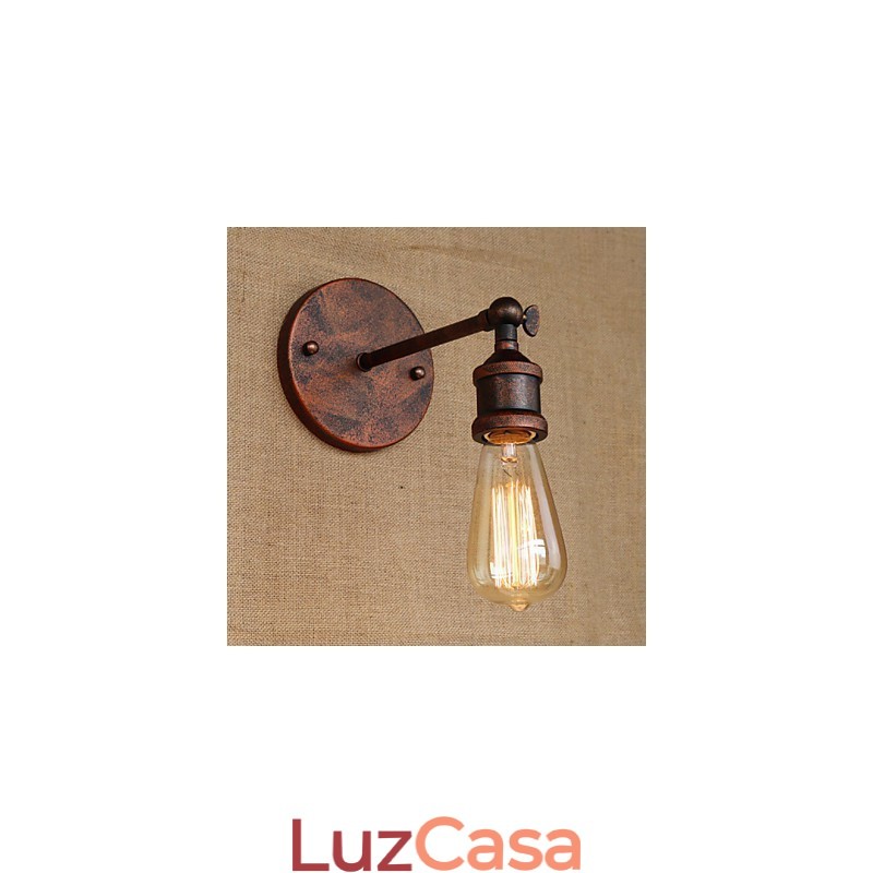 American Bar Café Restaurante Cabeceira Minimalista Corredor Ferruginoso Ferro Parede Arandela