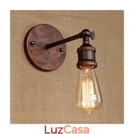 American Bar Café Restaurante Cabeceira Minimalista Corredor Ferruginoso Ferro Parede Arandela