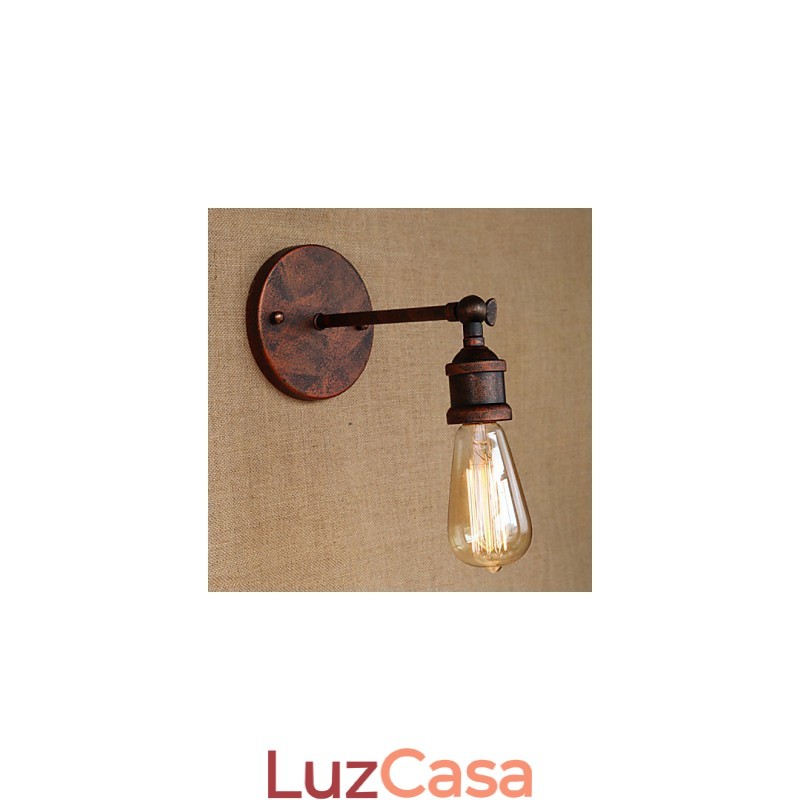 American Bar Café Restaurante Cabeceira Minimalista Corredor Ferruginoso Ferro Parede Arandela