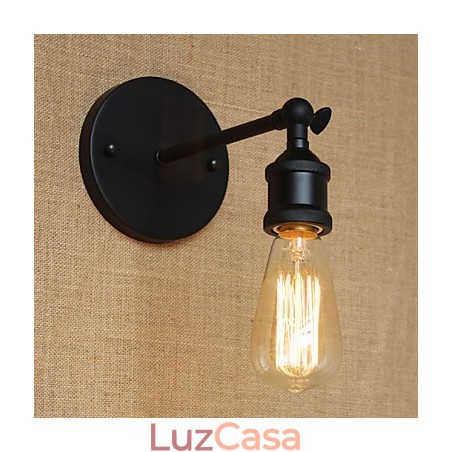 American Restaurant Bar Café Corredor de cabeceira Minimalista Preto Ferro Forjado Wall Sconce American Restaurant Bar Café Corredor de cabeceira Minimalista Preto Ferro Forjado Wall Sconce