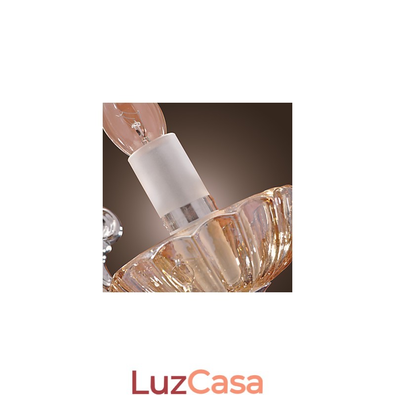 Elegante Luminária de Parede de Cristal com 2 Luzes