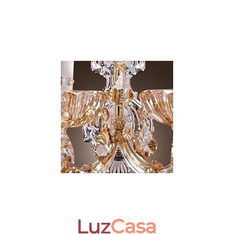 Elegante Luminária de Parede de Cristal com 2 Luzes