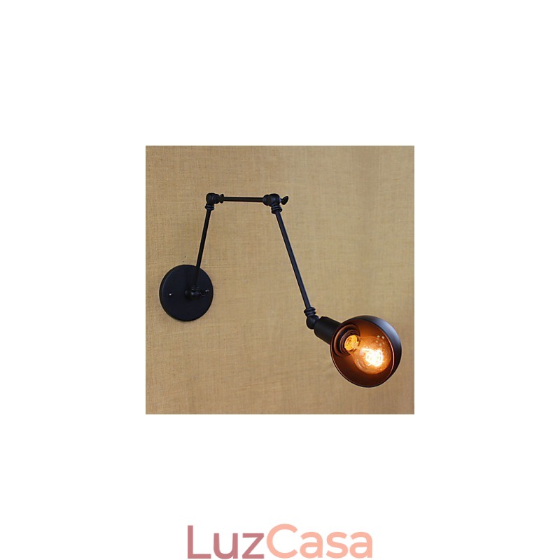 Estilo industrial retrô corredor escadas corredor braço longo lâmpada de parede ferro forjado varanda restaurante bar
