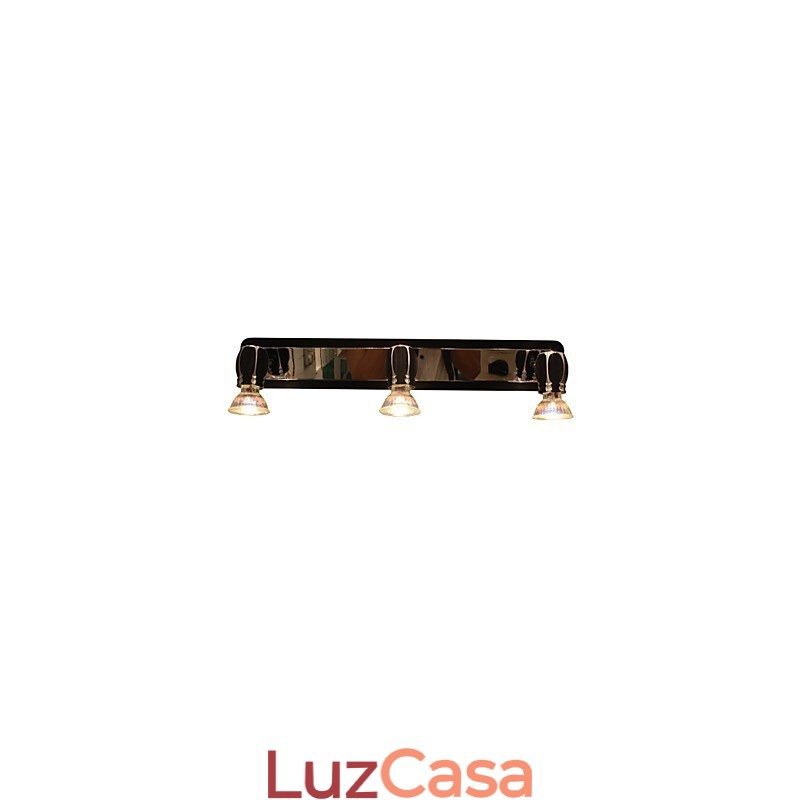 Luzes de parede pretas modernas Luzes de banheiro com 3 luzes