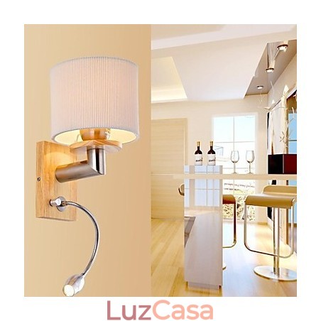 Luminária de parede One Light com luz de leitura Luminária de parede One Light com luz de leitura