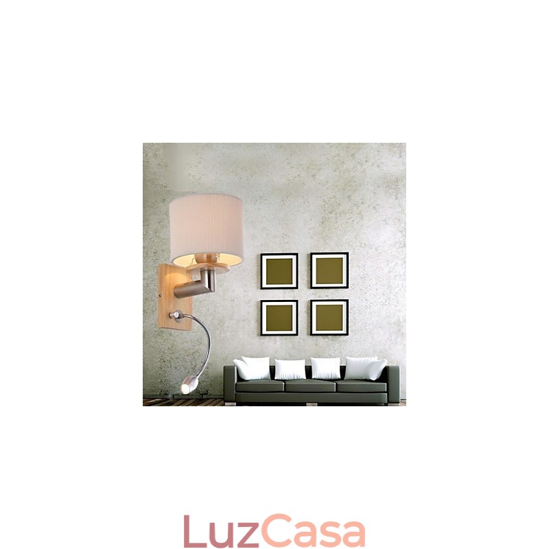 Luminária de parede One Light com luz de leitura
