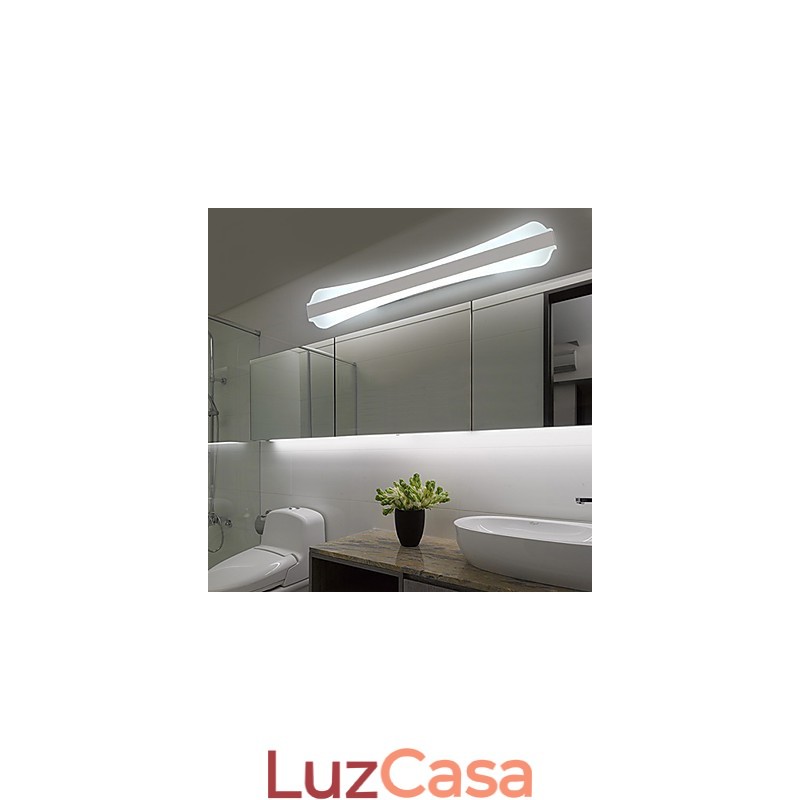 Apliques de parede Iluminação de banheiro Moderno Contemporâneo PVC