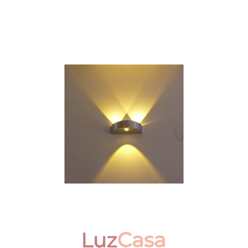 Luminária de parede meio mês Modelo de bar criativo Arandelas de parede Moderno Contemporâneo Metal