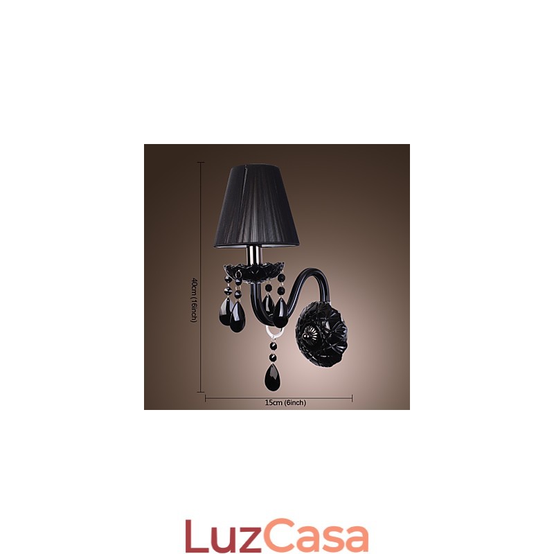 Luzes de parede de cristal de vela vidro contemporâneo moderno