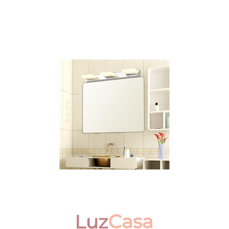 Luminária Espelho Aço Inox e Acrílico