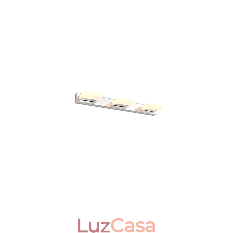 Luminária Espelho Aço Inox e Acrílico