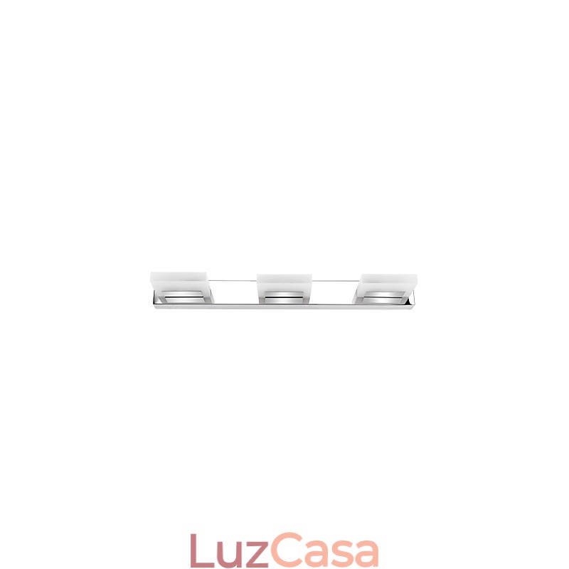Luminária Espelho Aço Inox e Acrílico