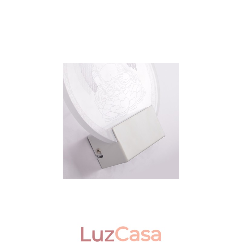 Luminária de parede acrílica PVC Lâmpada de luz Chip Moderna Contemporânea Metal