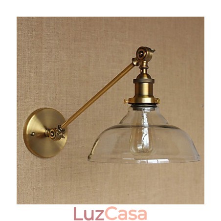 O ferro vidro bronze latão braço estilo retro criativo americano country hall quarto lâmpada de parede O ferro vidro bronze latão braço estilo retro criativo americano country hall quarto lâmpada de parede