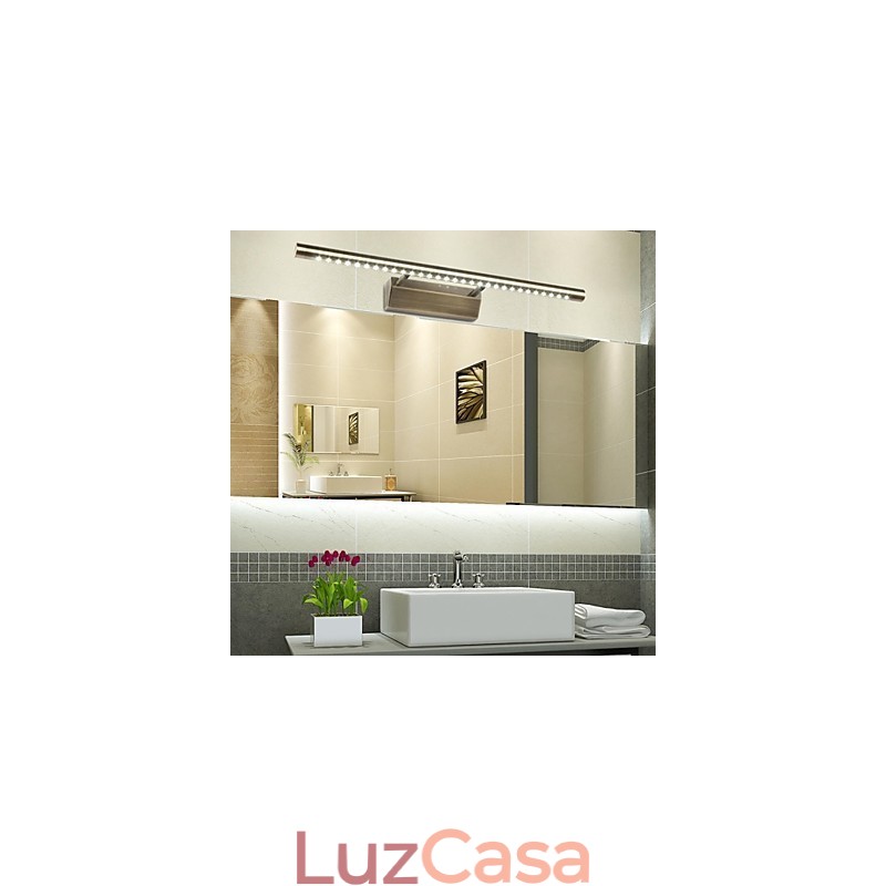 Lâmpada de espelho de tubo redondo de hardware