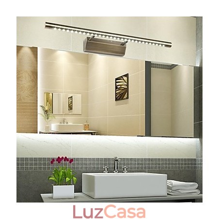 Lâmpada de espelho de tubo redondo de hardware