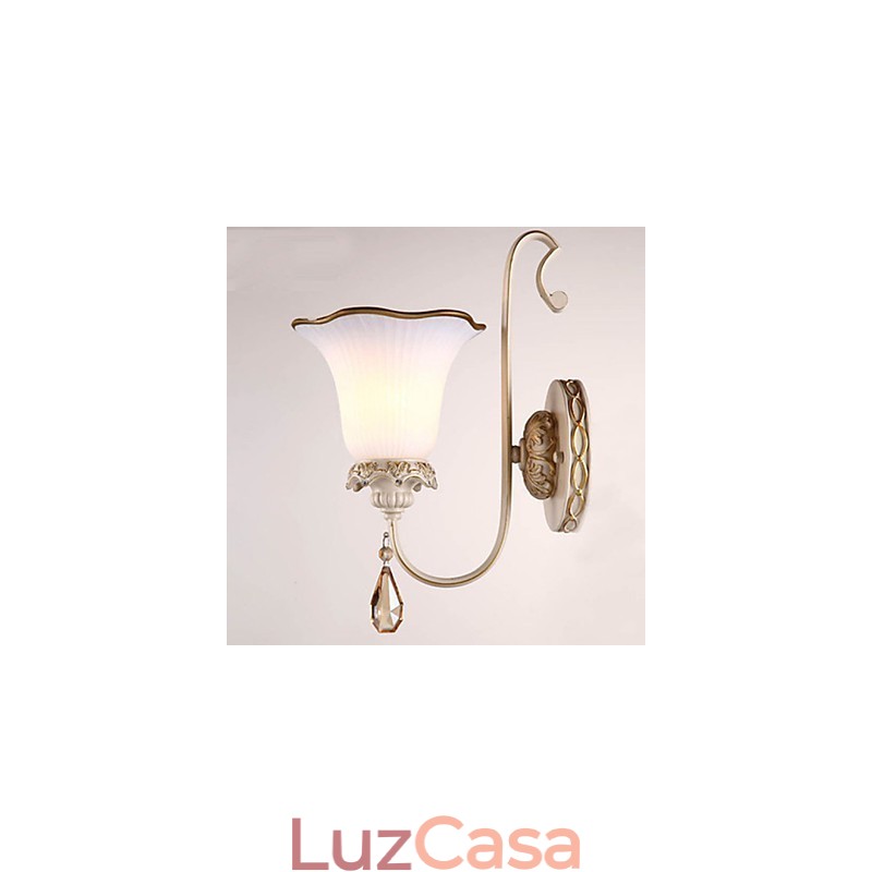 Europa Tipo Restaurando Formas Antigas Ferro Forjado Quarto Lâmpada de Parede Luz