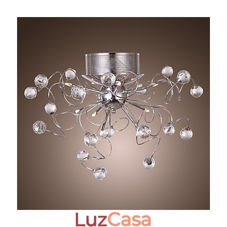 Lustre de Cristal Design Moderno Living 9 Luzes Lustre de Cristal Design Moderno Living 9 Luzes