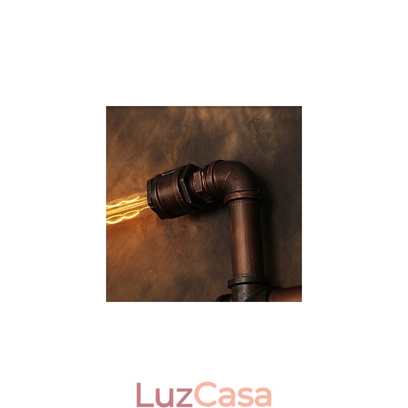 Luminária de parede Arandelas de parede 6 luzes Bronze Finsh Estilo industrial Rústico Lodge Metal