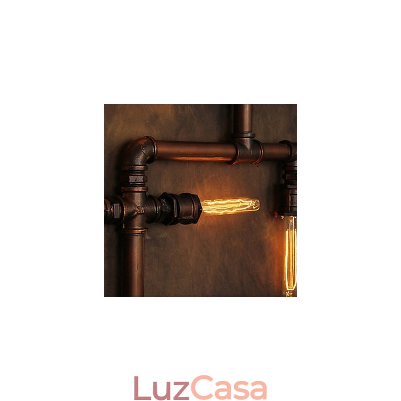 Luminária de parede Arandelas de parede 6 luzes Bronze Finsh Estilo industrial Rústico Lodge Metal