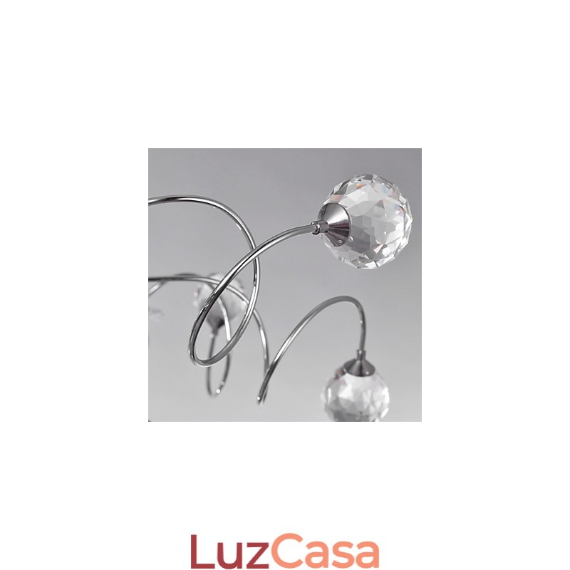 Lustre de Cristal Design Moderno Living 9 Luzes