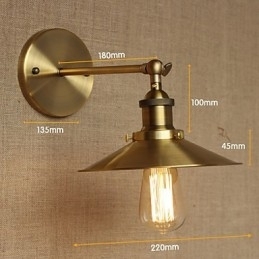Estilo Industrial Minimalista Villa Retro Cobre Guarda-chuvas Decorativos Em Frente À Parede Do Corredor Da Igreja