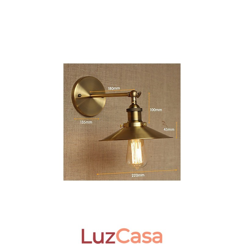 Estilo Industrial Minimalista Villa Retro Cobre Guarda-chuvas Decorativos Em Frente À Parede Do Corredor Da Igreja