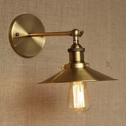 Estilo Industrial Minimalista Villa Retro Cobre Guarda-chuvas Decorativos Em Frente À Parede Do Corredor Da Igreja