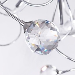 Lustre de Cristal Design Moderno Living 9 Luzes
