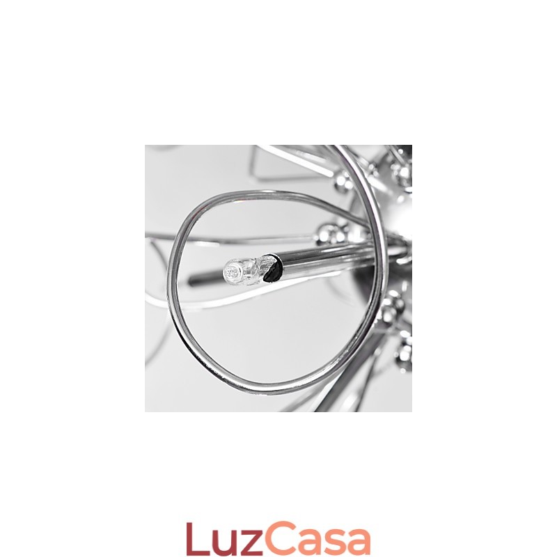Lustre de Cristal Design Moderno Living 9 Luzes