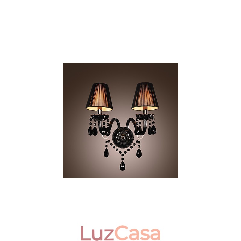 Luzes de parede de cristal de vela vidro contemporâneo moderno