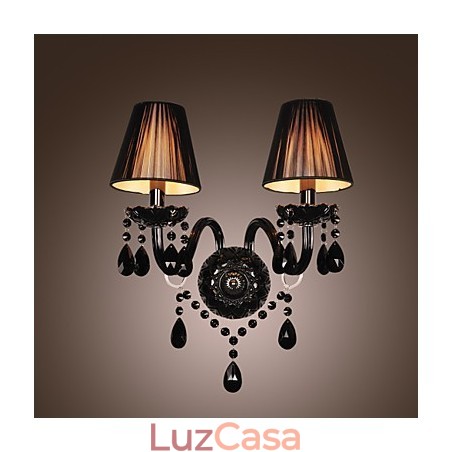 Luzes de parede de cristal de vela vidro contemporâneo moderno Luzes de parede de cristal de vela vidro contemporâneo moderno