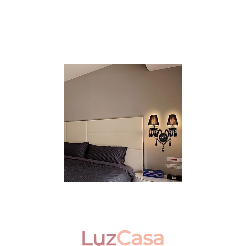 Luzes de parede de cristal de vela vidro contemporâneo moderno