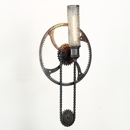 Luminária de parede Grand Mercure Mount Loft Steampunk Nordic American Warehouse Retro Industrial Gear Luminária de parede