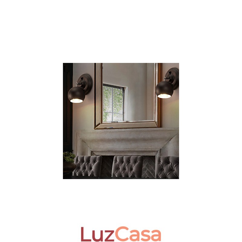 Luminária de parede de ferro forjado criativa Loft Restaurando luzes de maneiras antigas
