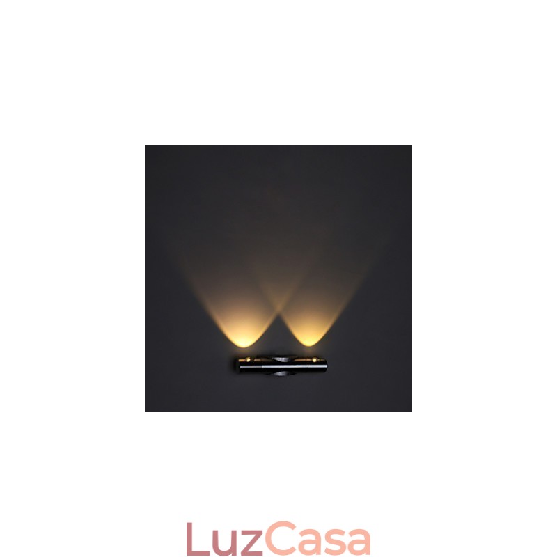 Luminária de parede moderna com luz difusa Design Sci Fi
