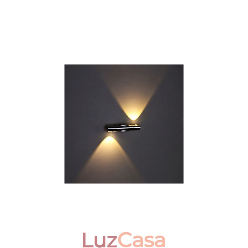 Luminária de parede moderna com luz difusa Design Sci Fi