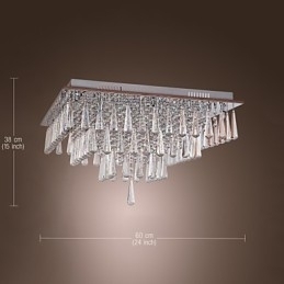 Moderno Contemporâneo Cristal Outros Montagem Embutida