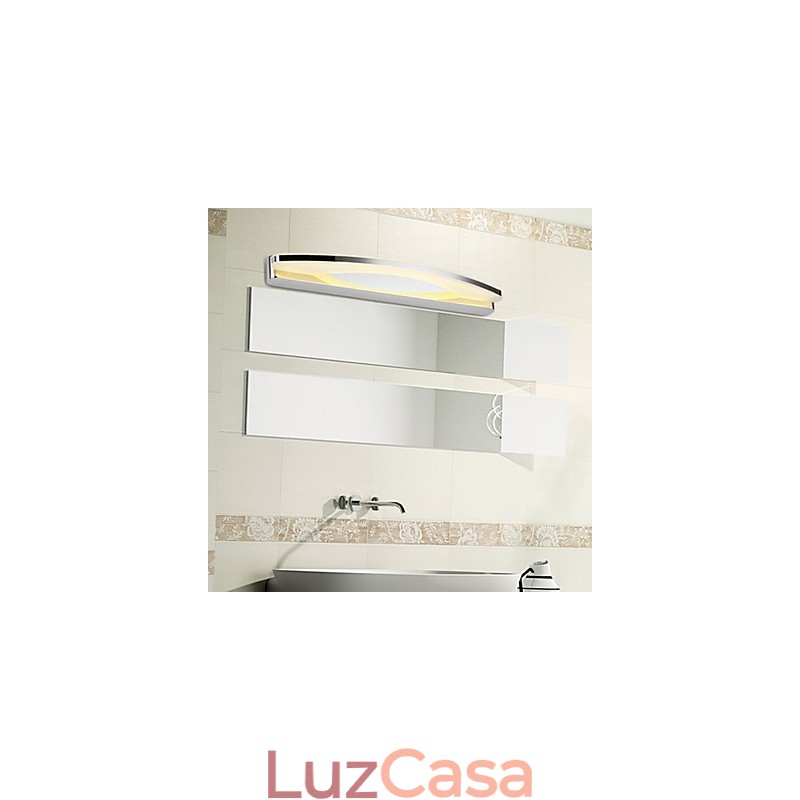 Iluminação de banheiro Moderna Contemporânea Metal Luminária de parede 180cm de comprimento