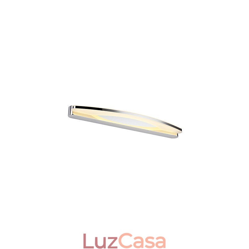 Iluminação de banheiro Moderna Contemporânea Metal Luminária de parede 180cm de comprimento