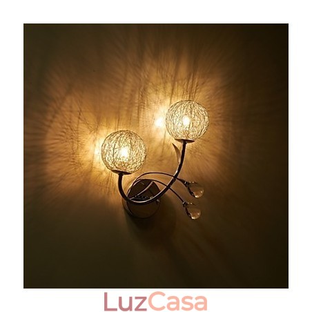 Apliques de parede Cristal Mini Estilo Moderno Contemporâneo Metal Apliques de parede Cristal Mini Estilo Moderno Contemporâneo Metal