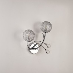 Apliques de parede Cristal Mini Estilo Moderno Contemporâneo Metal