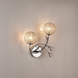 Apliques de parede Cristal Mini Estilo Moderno Contemporâneo Metal