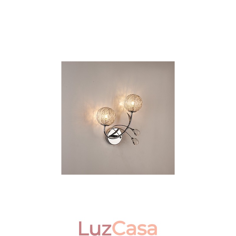 Apliques de parede Cristal Mini Estilo Moderno Contemporâneo Metal