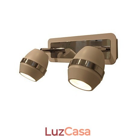 Moderno Esférico Cromado Luzes de Parede Luzes de Banheiro Com 2 Luzes