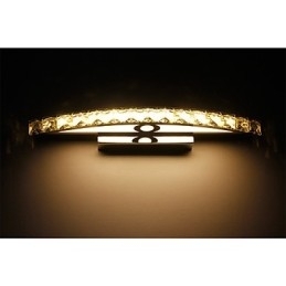 Iluminação de parede de cristal contemporânea de 18 W para banheiro