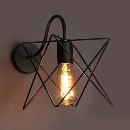 Luminária de parede estilo nórdico retrô para corredor e escada
