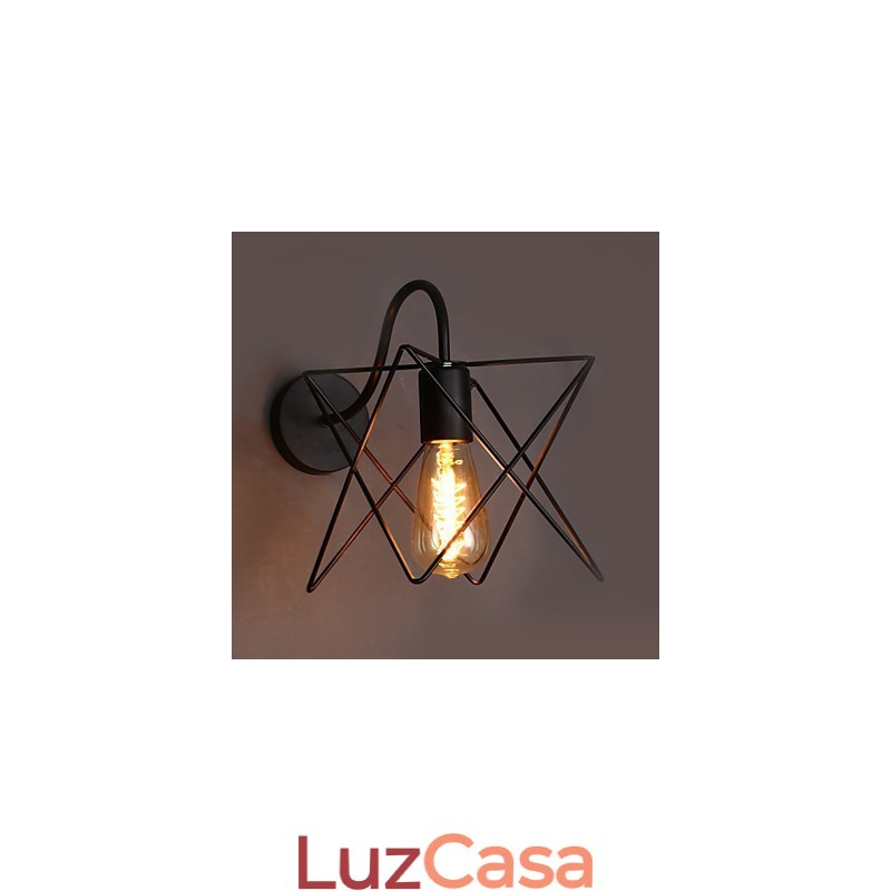 Luminária de parede estilo nórdico retrô para corredor e escada