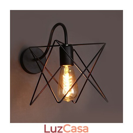 Luminária de parede estilo nórdico retrô para corredor e escada